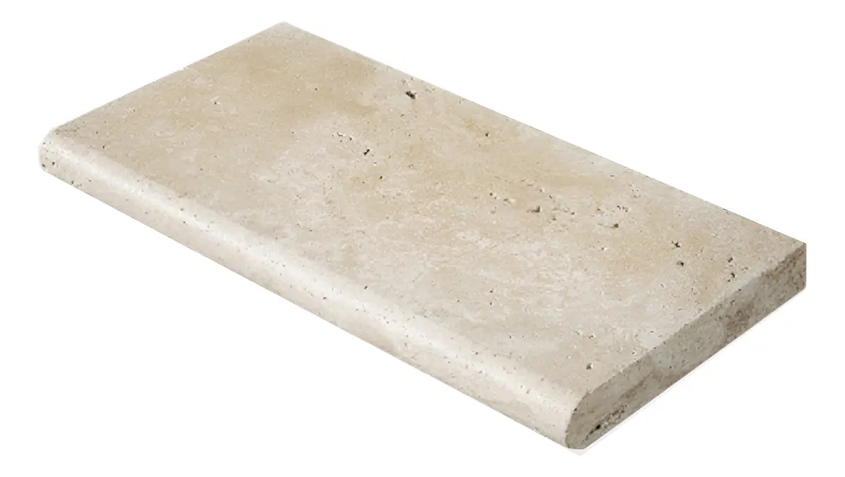 Borde Mármol Travertino Turco Rústico 33 x 61 x 3 cm